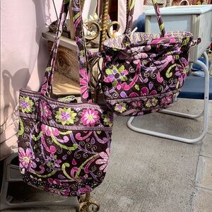 Vera Bradley - Matching Purse and Tote Bag
